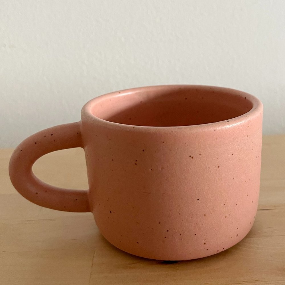 Alexandria Cummings Ceramics Smoothie Mug Short Flamingo